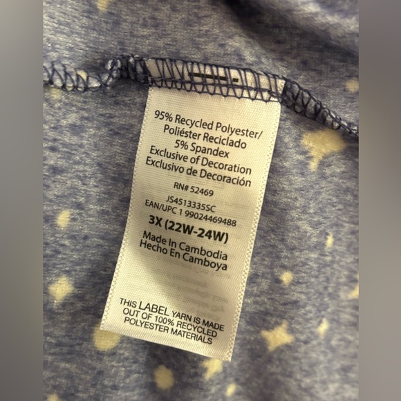 NWT Joyspun Soft pajama set women size 3X - Picture 5 of 5